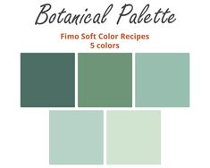 the color scheme for this pantoneal palette is green and has five colors in it