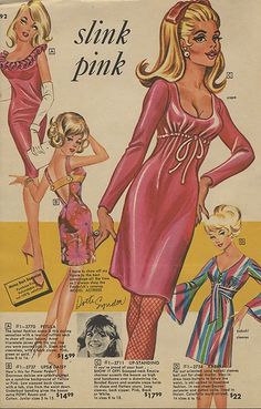 Cabelo Pin Up, 60s And 70s Fashion, Vintage Dress Patterns