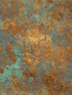 Rustic Metallic Abstract Photography Backdrop - Rustic metallic abstract photography backdrop with copper Copper Print, Faux Painting, Green Texture, Rusted Metal, 3d Modelle, Copper Patina, Faux Finish, घर की सजावट, Wall Finishes