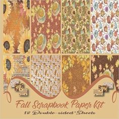 the fall scrapbook paper kit