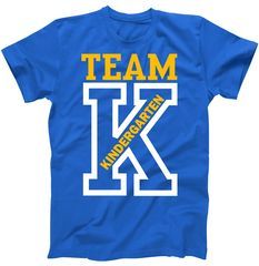 Team Kindergarten Teacher Logo T-Shirt Shop Team Kindergarten Teacher Logo T-Shirt custom made just for you. Available on many styles, sizes, and colors. Blue Team Spirit T-shirt With Sublimation Print, Blue Sublimation Print Team Spirit T-shirt, Blue T-shirt With Sublimation Print For Team Spirit, Blue School Spirit T-shirt With Sublimation Print, Blue T-shirt With Sublimation Print For School Spirit, Blue School Spirit T-shirt With Text Print, Blue Cotton Sublimation T-shirt For Fans, Blue Cotton Fan Apparel With Sublimation Design, Blue Cotton Sports Sublimation Design