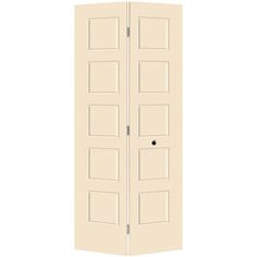 an open white door on a white background