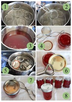 the steps to make homemade strawberry jam