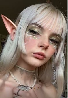 Fairy Make-up, Natural Make Up Looks, Elf Costume, Elf Ears, Makijaż Smokey Eye