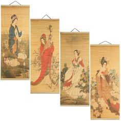 PRICES MAY VARY. Asian Decor: Elevate the ambiance of any space with this set of 4 hanging bamboo scrolls featuring captivating Chinese scroll art, adding a touch of natural beauty and artistic flair Versatile Art Piece: Our kimono wall art is great for your living room, bedroom, kitchen, office, hotel, dining room, bathroom, or bar; it effortlessly blends into various settings, creating a captivating focal point Premium Craftsmanship: Crafted with care, each bamboo scroll wall hanging is made o Asian Office Decor, Asian Theme Bedroom, Chinese Tapestry, Chinese Office, Scroll Wall Art, Asian Wall Decor, Asian Living Room, Asian Inspired Decor, Scroll Art