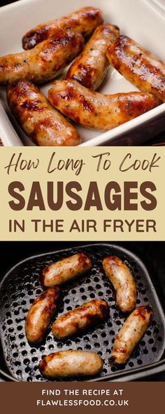 how long to cook sausages in the air fryer