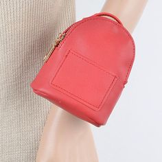 4w*4.5h*2d Polyurethane, Mixed Metal Trendy Red Pouch, Red Coin Purse As Mobile Phone Bag, Trendy Red Coin Purse For Everyday Use, Wrist Bag, Mixed Metals, Cross Body Bag, Body Bag, Lady In Red, Fashion Backpack