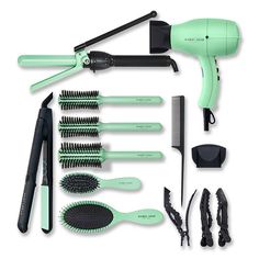 Harry Josh Pro Tools Lock, Stock and Barrel (1 kit) A complete collection of Harry Josh's professional hair styling tools made for all hair types. Lock Stock And Barrel, Hot Hair Tools, Hair Tool Set, Hot Brush, Professional Hair Tools, Travel Hairstyles, Hair Kit, Hair Supplies