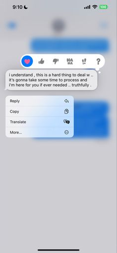 the text message is being displayed on an iphone's screen, and it appears to be in conversation with someone else