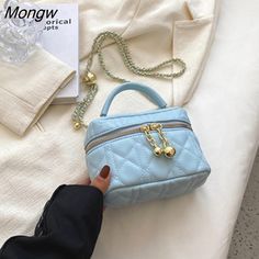 Shipping: Worldwide Express Shipping AvailableDelivery time: 7-15Days Fast ShippingReturns: Fast refund, 100% Money Back Guarantee.Brand Name: AHCLYHandbags Type: Shoulder BagsTypes of bags: Handbags & Crossbody bagsMain Material: PULining Material: PolyesterShape: BoxPlace Of Origin: ZHE JIANG ProvincePlace Of Origin: ZHE JIANG  ProvinceOrigin: Mainland ChinaCN: ZhejiangHardness: SOFTPattern Type: Diamond LatticeInterior: No PocketDecoration: ChainsExterior: Solid BagOccasion: VersatileClosure Leather Crossbody Bags, Vegan Leather Bag, Bag Chain, Crossbody Bag Women, Women Bags Fashion, Stylish Bag, Blue Bags, Handbag Backpack, Fashion Handbags