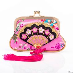 Irregular Choice Mulan Grace And Courage Purse Disney Princess Mulan, Princess Mulan, Pink Brocade, Disney Mulan, Purse Trends, Cheap Purses, Popular Handbags, Irregular Choice, Cute Handbags