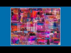 (8) #9922 Exciting Mark Making Fluid Acrylics Geometric Painting 12.13.2024 Intuitive art - YouTube