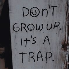 a sign that says don't grow it's a trap