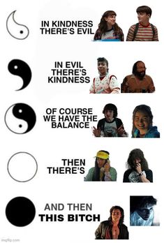 an image of some people with yin symbols on them and the words in different languages