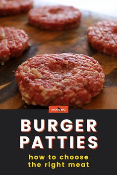 burger patties how to choose the right meat for your favorite sandwich or appetizer