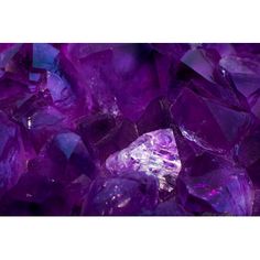 purple crystals with white triangles on them