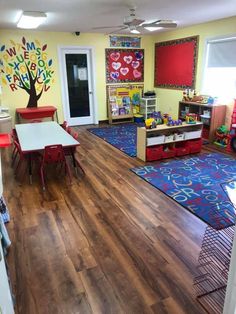 the children's playroom is clean and ready for their parents to use it