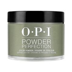 U15 Things I've Seen In Aber-Green - Dip Powder 1.5oz by OPI Opi Dipping Powder Colors, Opi Dipping Powder, Opi Powder Perfection, Green Dips, Dip Tray, Green Powder, Gel Lacquer, Polish Colors