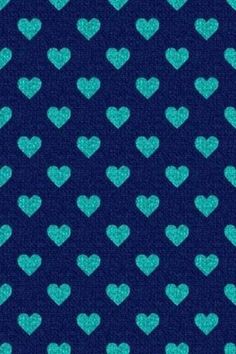 a blue background with small hearts on it