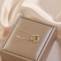 🤯 You won’t believe this! Golden heart theme jade necklace selling at $29.35 USD 🤯 🚀 Selling out fast so be quick! 🚀 #accessories #iphonecase #poster #tiktok #greatprice #sale #phoneaccessories #samsungcase #phonecase #coolfinds #plushies #jewelry #earrings #necklace #toys #plush #clothing #anime Green Heart Necklace For Valentine's Day Gift, May Birthstone Heart Pendant Necklace, Gold Heart Necklace With May Birthstone As Gift, Green Heart-shaped Emerald Necklace For Gift, Gold Necklaces With Heart Charm For May Birthstone, Gold Heart Charm Necklace For May Birthstone, Heart-shaped Green Emerald Necklace For Gift, Heart-shaped Green Emerald Necklace As Gift, Green Double Heart Jewelry For Valentine's Day