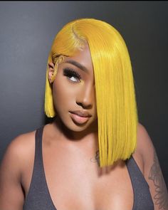 Colored Bob Wig, Lace Front Short, Colored Bobs, Straight Short Bob, Haircut Pictures, Lace Frontal Wigs, Colored Wigs, Hair Ponytail Styles