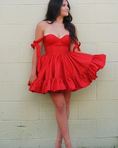 off the shoulder red ruched satin simple homecoming dress Off-shoulder Ruched Satin Mini Dress, Strapless Satin Dress For Homecoming, Strapless Ruched Mini Dress For Homecoming, Homecoming Satin Dress With Ruched Bodice, Satin Dress With Ruched Bodice For Homecoming, Red Satin Strapless Dress For Prom, Off-shoulder Dresses For Homecoming And Prom Season, Red Off-shoulder Ruched Dress, Strapless Satin Dress With Ruched Bodice For Prom