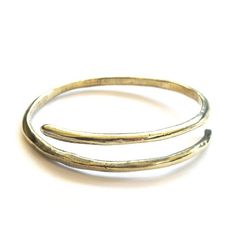 ETERNITY BANGLE Minimalist Adjustable Open Band Bracelets, Minimalist Adjustable Open Band Bracelet, Minimalist Brass Bangle, Adjustable Hoop Bangle For Everyday, Unique Adjustable Hand Forged Bangle, Stackable Brass Bangle Bracelets, Unique Hand Forged Adjustable Bangle, Unique Adjustable Hand Wrapped Bangle, Adjustable Metal Bangle In Minimalist Style