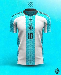 a soccer jersey with the number 10 on it and an image of a fern leaf