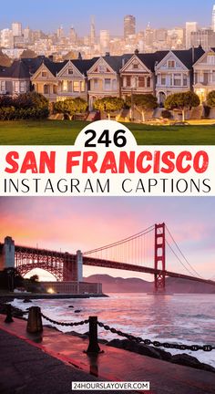 san francisco instagram captions with the golden gate bridge in the background