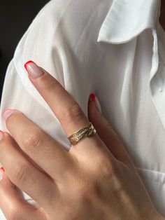 🌿Nature Branch Ring🌿 Get this cute jewelry made with the high quality elements✨ You can go with 925K Sterling Silver with the options of Gold, Rose Gold or White Gold finish Beautiful jewelry for everyone 💙 Details * 925K Sterling Silver → 14K Gold, Rose Gold or White Gold plated * All of the rings we have are adjustable * Time is important! You will receive your package as soon as possible 🚚 * We care about the quality of metal to make sure it will last for a long time * We use enamel technique to color the jewelry and high quality zircons only * There can be tiny differences on each item, color changes and shade differences of the stones and enamel is possible since each jewelry piece is unique and special * That cute piece will add extra fashion to your daily combine * Follow our st 14k Gold Filled Midi Rings For Anniversary, 14k Gold Filled Midi Promise Rings, Fine Jewelry Stackable Rings As Gift, Recycled Gold Diamond Cut Rings For Gifts, Anniversary Rings In Recycled Gold, Luxury Recycled Gold Rings, Fine Jewelry Midi Rings In Recycled Gold As Gift, Fine Jewelry Midi Rings In Recycled Gold For Gifts, Unique Gold Midi Rings