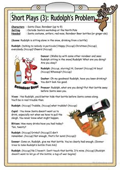 the short plays 3 rudolph's problem worksheet