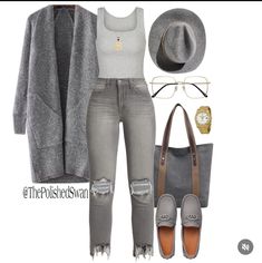 Spirit Outfits, All Grey Outfit, Bussines Casual Woman, Grey Fits, Timeless Outfits, Relaxed Outfit, Cute Lazy Day Outfits, Lazy Day Outfits, Grey Outfit