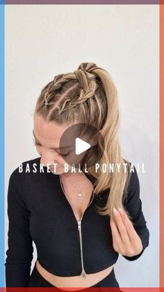 Sporty Hair, Gym Hairstyles, Sporty Hairstyles, Mermaid Hair, Hair Today, Bridesmaid Hair, Hair Lengths, Cool Hairstyles, Poppies