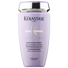 An ultra-violet, color-correcting shampoo made with hyaluronic acid that neutralizes lightened, cool-blonde, bleached, or grey hair.Hair Type: Straight, Wavy, Curly, and CoilyHair Texture: Fine, Medium, and ThickKey Benefits: - Addresses BrassinessFormulation: LiquidHighlighted Ingredients:- Edelweiss Flower: Fills and strengthens fiber damage from within and resurfaces the cuticle for uniform porosity.- Hyaluronic Acid: Softens and calms sensitized fibers. - Ultra-Violet Neutralizers: Neutraliz Best Purple Shampoo, Violet Shampoo, Shampoo For Gray Hair, Purple Shampoo And Conditioner, Silver Shampoo, Hair Concerns, Toning Shampoo, Hair Care Products Professional, Hair Care Brands