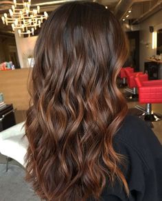 Dark Brown Brunette Balayage, Chestnut Hair, Chestnut Hair Color