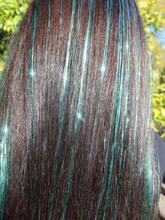 Tinsel Extensions, Boho Hair Wrap, Red Hair Looks, Clipin Hair Extensions, Colored Hair Extensions, Teal Hair, Fairy Hair, Hair Stylies