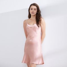 Charming Pink Plain Pink Summer Dress, Pink Camisole Dress For Summer, Casual Plain Pink Dress, Chic Pink V-neck Sleepwear, Chic Pink Cami Dress, Pink V-neck Slip Dress For Loungewear, Pink Sleeveless Casual Sleepwear, Elegant Pink Slip Dress For Daywear, Casual Sleeveless Slip Dress For Sleep