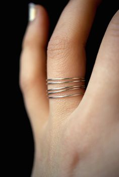 Smooth Sterling Silver Stack rings silver stacking by hannahnaomi Nickel-free Silver Minimalist Stackable Rings, Minimalist Nickel-free Silver Stackable Rings, Stacked Minimalist Midi Rings, Simple Silver Stackable Nickel-free Rings, Simple Nickel-free Silver Stackable Rings, Minimalist Stackable Rings, Silver Stacked Midi Rings As A Gift, Delicate Stackable Sterling Silver Rings, Minimalist Silver Stackable Rings