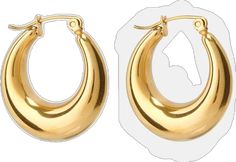 Hypoallergenic Gold Stainless Steel Hoop Earrings, Trendy Gold-tone Hoop Earrings Gift, Stainless Steel Yellow Gold Hoop Earrings Gift, Trendy Yellow Gold Nickel-free Hoop Earrings, Trendy Nickel-free Yellow Gold Hoop Earrings, Trendy Hypoallergenic Gold Plated Hoop Earrings, Trendy Yellow Gold Brass Hoop Earrings, Gold Small Hoop Huggie Earrings, Gold Stainless Steel Huggie Earrings