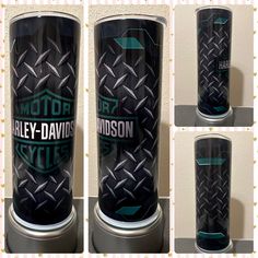 20oz Harley Davidson metal sublimation design with emerald green accents, this tumbler  is perfect for holding your hot and cold beverages. The design is infused into the tumbler and will be permanent. There are no chemicals involved during the process of making your tumbler. Tumbler will be handmade upon order. No two tumblers will be identical. Please note that color can vary slightly from your monitor to the actual tumbler due to screen resolution/brightness and natural variances. There is No Vinyl or Paint - Your Design is baked into the tumbler therefore it will not scratch or fade. Fully wrapped design. Tumbler fits any standard Size Cup Holder **I DO NOT SELL THESE DESIGNS** *Tumblers are not dishwasher/microwave safe *Hand wash only *Wash prior to usage *No soaking *Do not leave in Mechanic Tumbler Ideas, Harley Davidson Cups Tumblers, Harley Tumblers, Harley Tumbler, Mens Sublimation Tumbler, Custom Coffee Mug Harley And Joker, Green Accents, Emerald Green, Cold Drinks