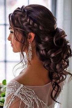 Wedding Hairstyles For Medium Hair, Bangs Curly, Wedding Guest Hairstyles, Hair Aesthetic, Short Hairstyle