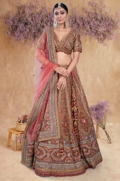 Transform your wedding day look with the Bridal Lehenga BL-303. This non-traditional bride's dream features a classic and unique design that will make you stand out on your special day. Say goodbye to boring wedding styles and hello to a whole new level of elegance! Traditional Bride, Satin Silk, Bridal Lehenga, Say Goodbye, Silk Satin, Lehenga, Wedding Styles, Party Wear, Special Day