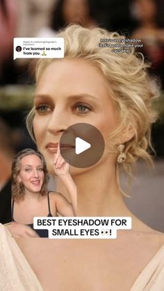 Mallory Osses on Instagram: "BEST EYESHADOW FOR SMALL EYES 👀! 

#makeuptutorials #eyeshadow" Eyeshadow For Small Eyes, Small Eyes, Best Eyeshadow, All That Glitters, Makeup, On Instagram, Instagram