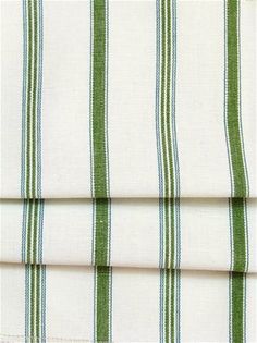 green and white striped fabric with vertical stripes