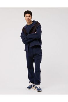 Finely spun cotton-blend fleece with a super smooth hand-feel/Drawstring waistband/Interior cell phone pocket/This is Real Good: Made with the planet in mind & a promise to continue to do better. Sporty Cotton Sweatpants With Kangaroo Pocket, Urban Fleece Sweats For Streetwear, Blue Fleece Athleisure Sweatpants, Navy Tech Fleece, Relaxed Fit Fleece Joggers For Streetwear, Fleece Joggers With Pockets For Streetwear, Tech Fleece, Do Better, Fleece Joggers