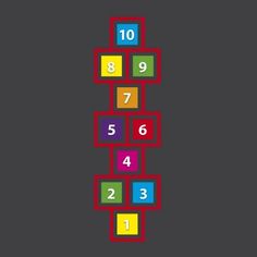 the numbers are arranged in different colors to make it easier for children to learn how to count