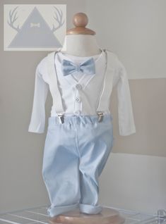 A personal favorite from my Etsy shop https://www.etsy.com/listing/595013604/baby-boy-cardigan-onesie-pants-white-and White Suspenders, Baby Boy Cardigan, Outfit Cardigan, Baby Boy Baptism, Boy Baptism, Blue Outfit