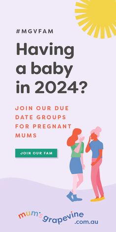 a flyer for a babysith event with the words, having a baby in 202?