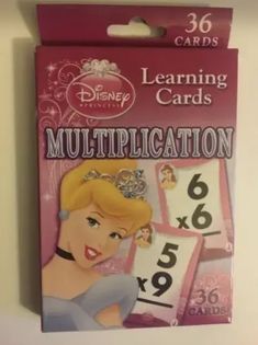 the disney princess learning cards are in their packaging