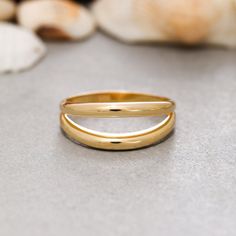 ★14K Solid Gold Dome Ring, Sterling Silver Dome Ring, Bold Dome Chunky Ring for Women, Statement Ring, Valentine's Day Gift, Christmas Gift★ ★ IMPORTANT SHIPPING & PRODUCTION DETAILS!! ★ RINGS: All rings are made to order at the selected size requested during checkout. I do not use a formula to determine ring sizing for wide bands (Unless noted within the listing) so if you select a size 6 and purchase 8-10 rings each ring will rest at the US ring size 6. All rings made at US ring sizes though y Yellow Gold Double Band Midi Rings Gift, Yellow Gold Double Band Rings For Gifts, Gold Dome Ring, Chunky Ring, Dome Ring, Chunky Rings, Domed Ring, Ring Sizes, Wide Bands